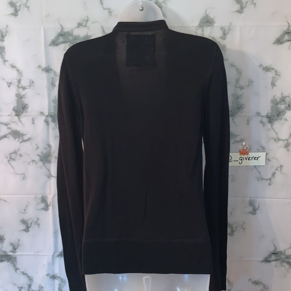 RARE M PINK SEQUIN BOYFRIEND CARDIGAN SWEATER - Picture 9 of 16